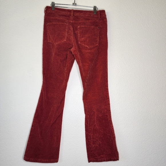 Sundance Burnt Red Corduroy Flared Leg Pants 27 - Picture 3 of 5